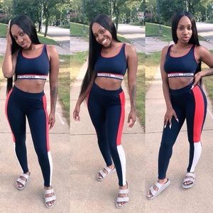 tommy hilfiger two piece leggings set